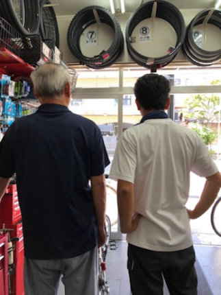 親子で自転車安全整備士